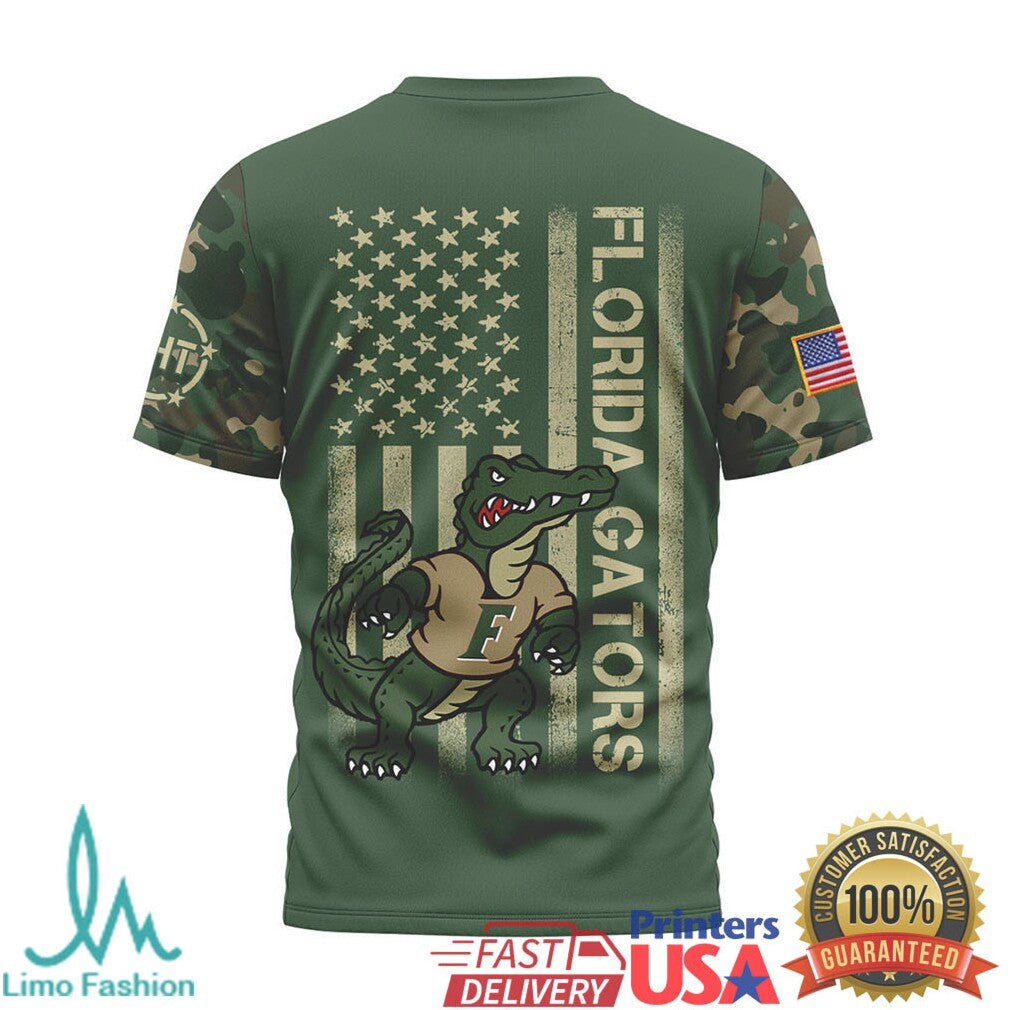 Florida Gators Albert Mascot Camo T Shirt UF Patriotic Military Tribute Sports T Shirt