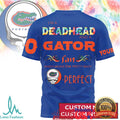 Florida Gators Custom Name & Number Deadhead Fan Spirit T Shirt - Limotees LLC