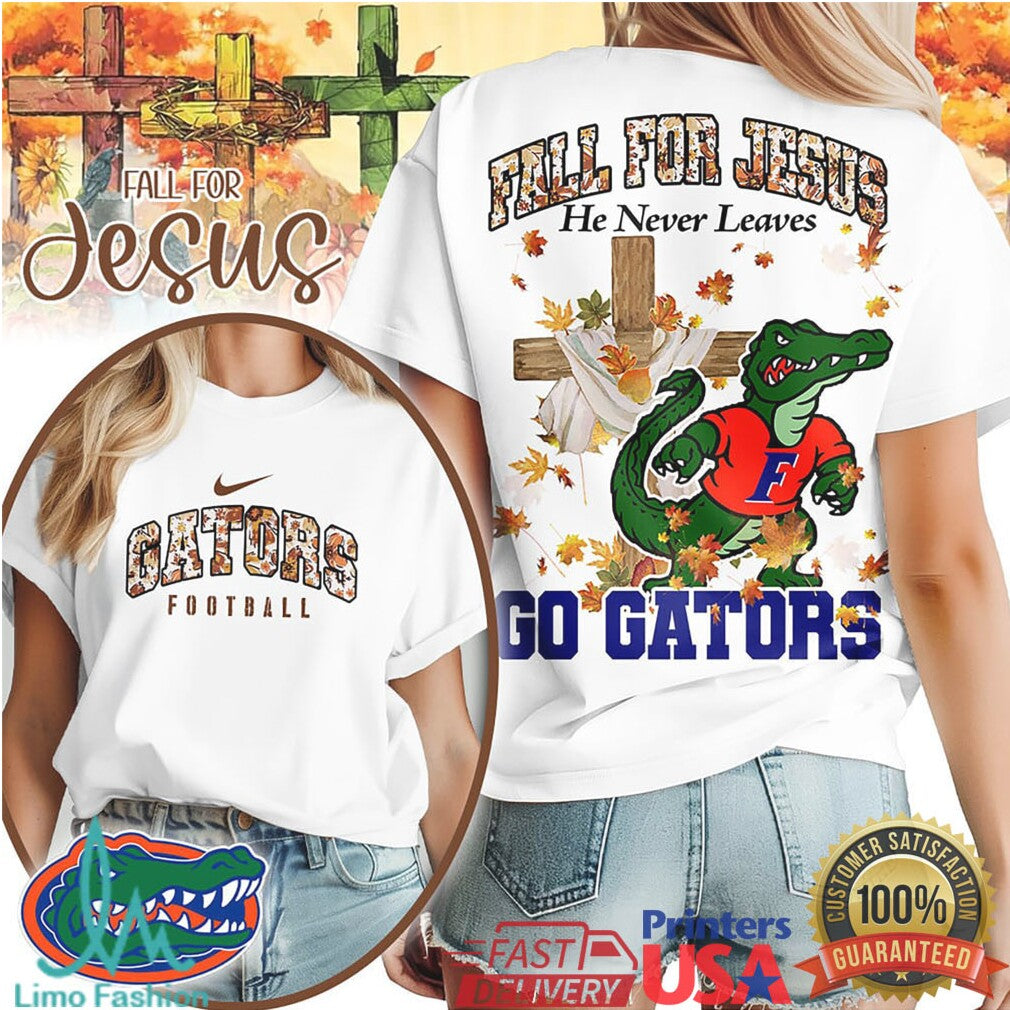 Florida Gators Fall For Jesus Go Gators Autumn Faith Football T Shirt - Limotees LLC