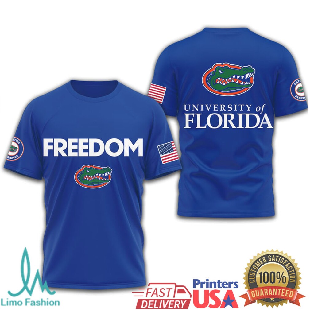 Florida Gators Freedom University of Florida Patriotic Fan T Shirt - Limotees LLC