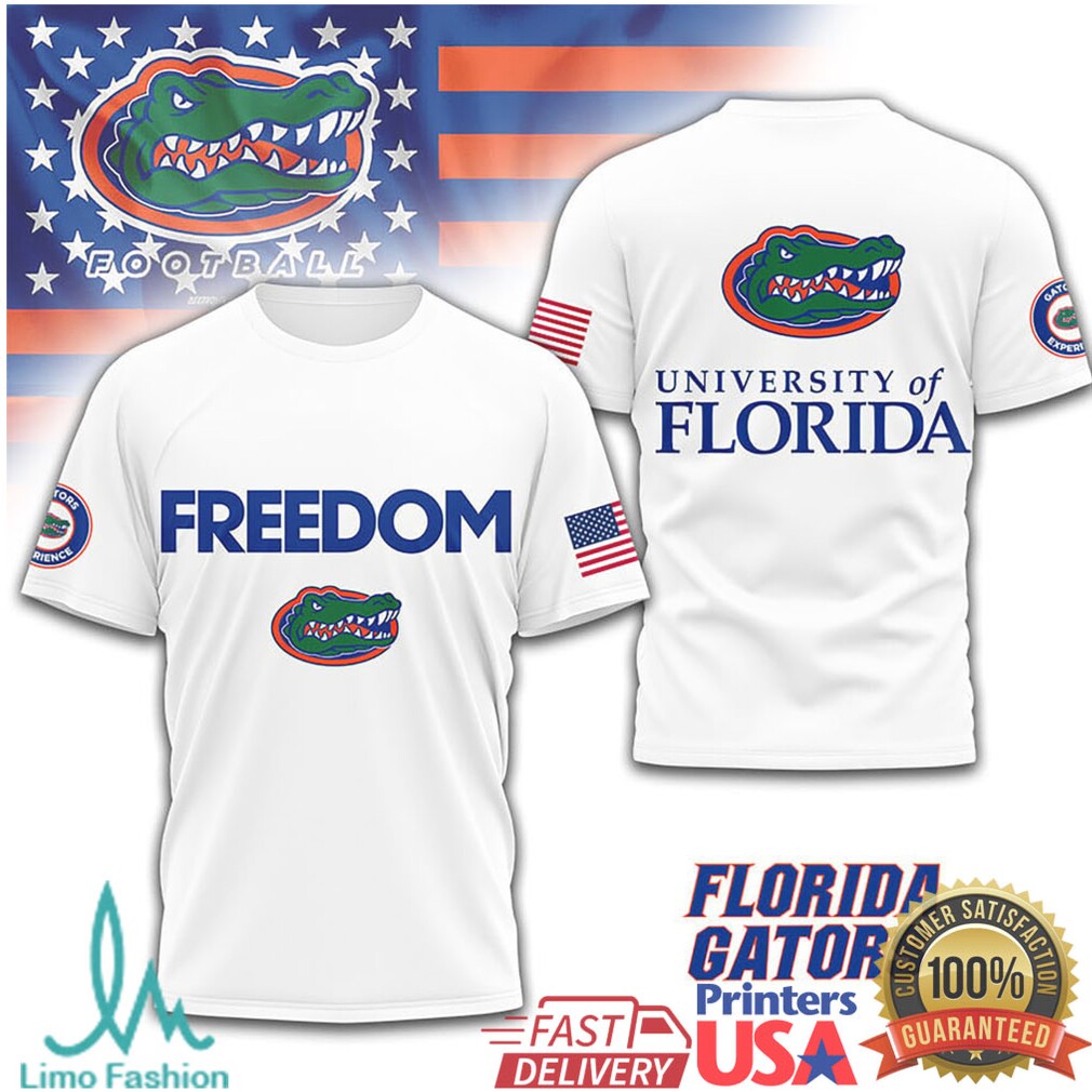 Florida Gators Freedom University of Florida Patriotic Fan T Shirt - Limotees LLC