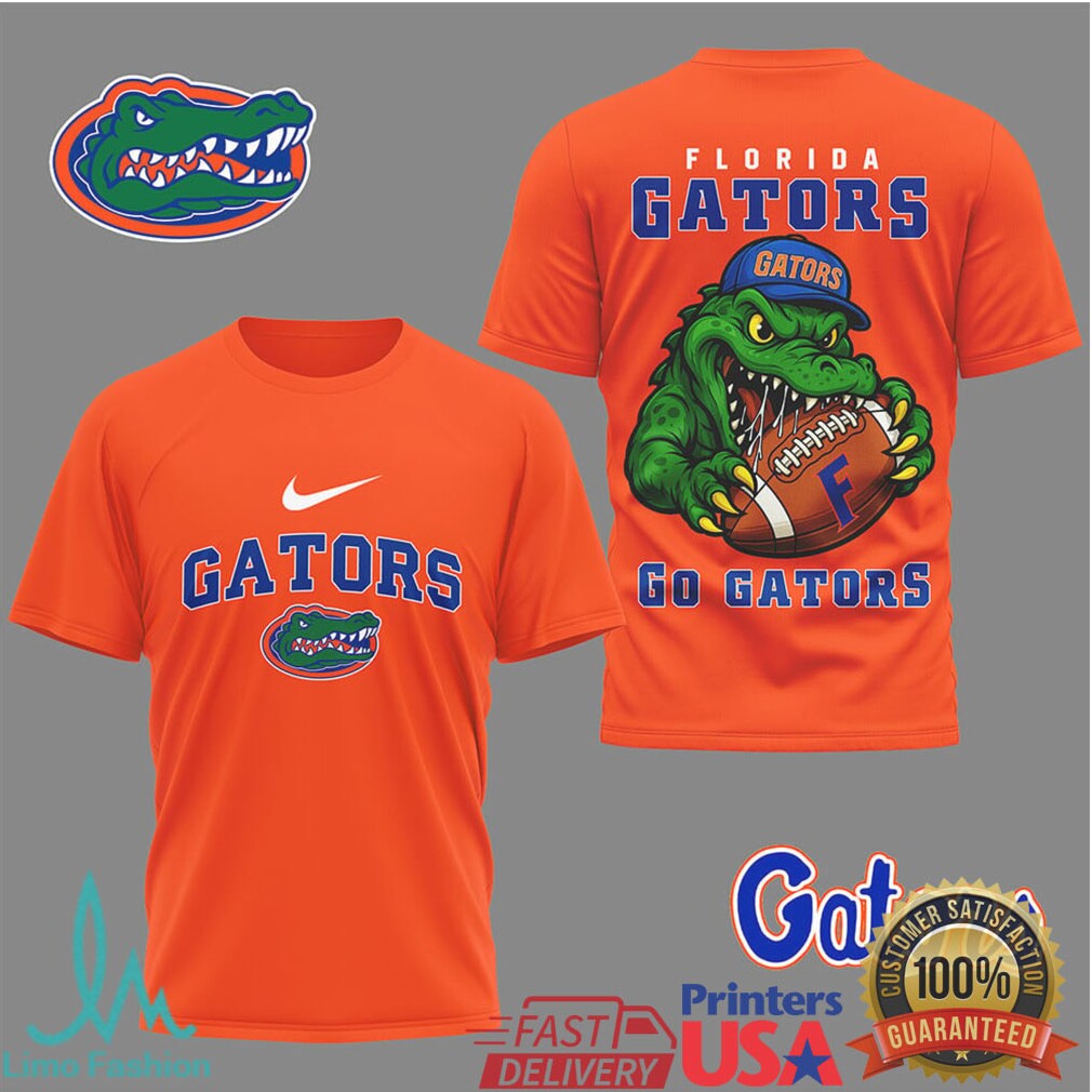 Florida Gators “Go Gators” Mascot Football Graphic T Shirt - Limotees LLC