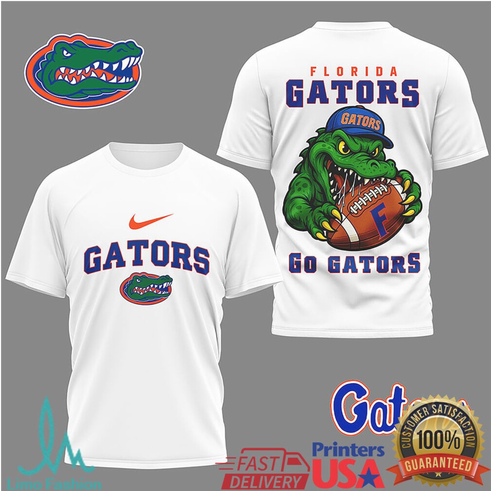 Florida Gators “Go Gators” Mascot Football Graphic T Shirt - Limotees LLC