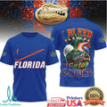 Florida Gators “I Bleed Orange & Blue” Heart Football T Shirt - Limotees LLC