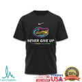 Florida Gators Never Give Up Fight Cancer In All Colors Logo T Shirt - Limotees LLC