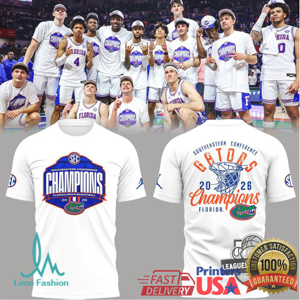Florida Gators SEC Men's Basketball Champions 2026 T Shirt - Limotees LLC