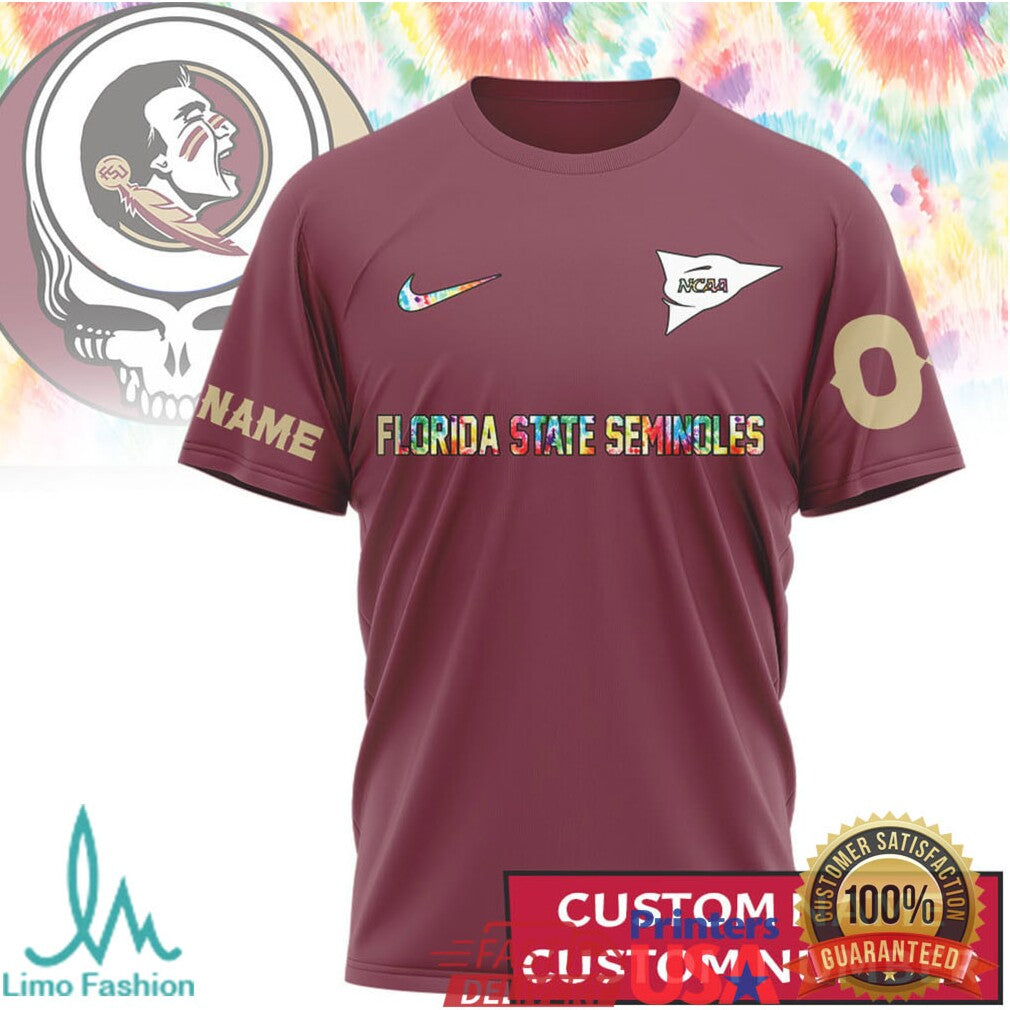 Florida State Seminoles Deadhead Fan Personalized T Shirt - Limotees LLC