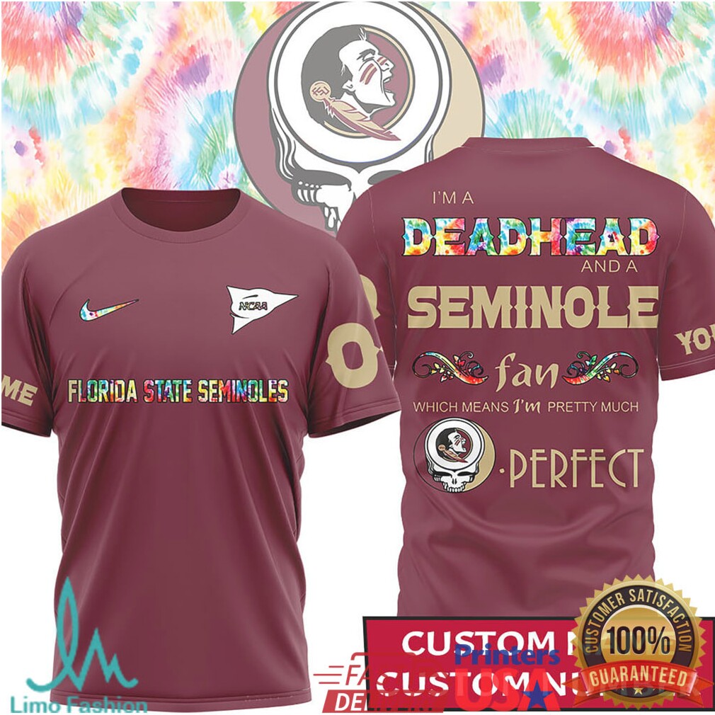 Florida State Seminoles Deadhead Fan Personalized T Shirt - Limotees LLC