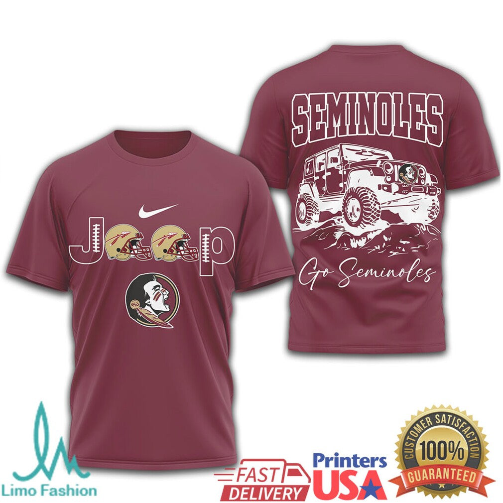 Florida State Seminoles Jeep Life Gameday Offroad Tshirt - Limotees LLC