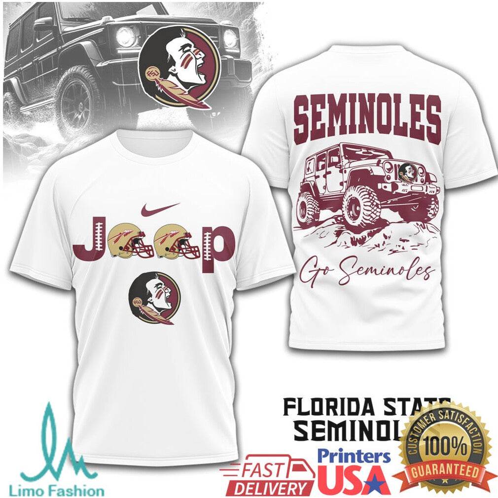 Florida State Seminoles Jeep Life Gameday Offroad Tshirt - Limotees LLC