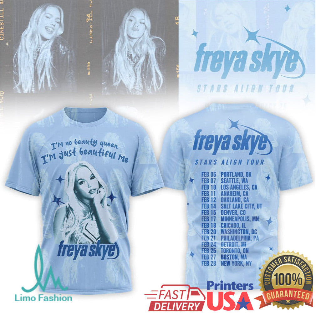 Freya Skye Stars Align Tour 2026 Double Sided T Shirt & t shirt - Limotees LLC
