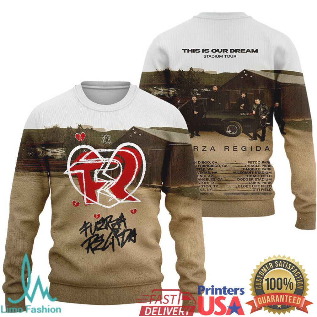 Fuerza Regida This Is Our Dream Stadium Tour 2025 All Over Print Shirt - Limotees LLC