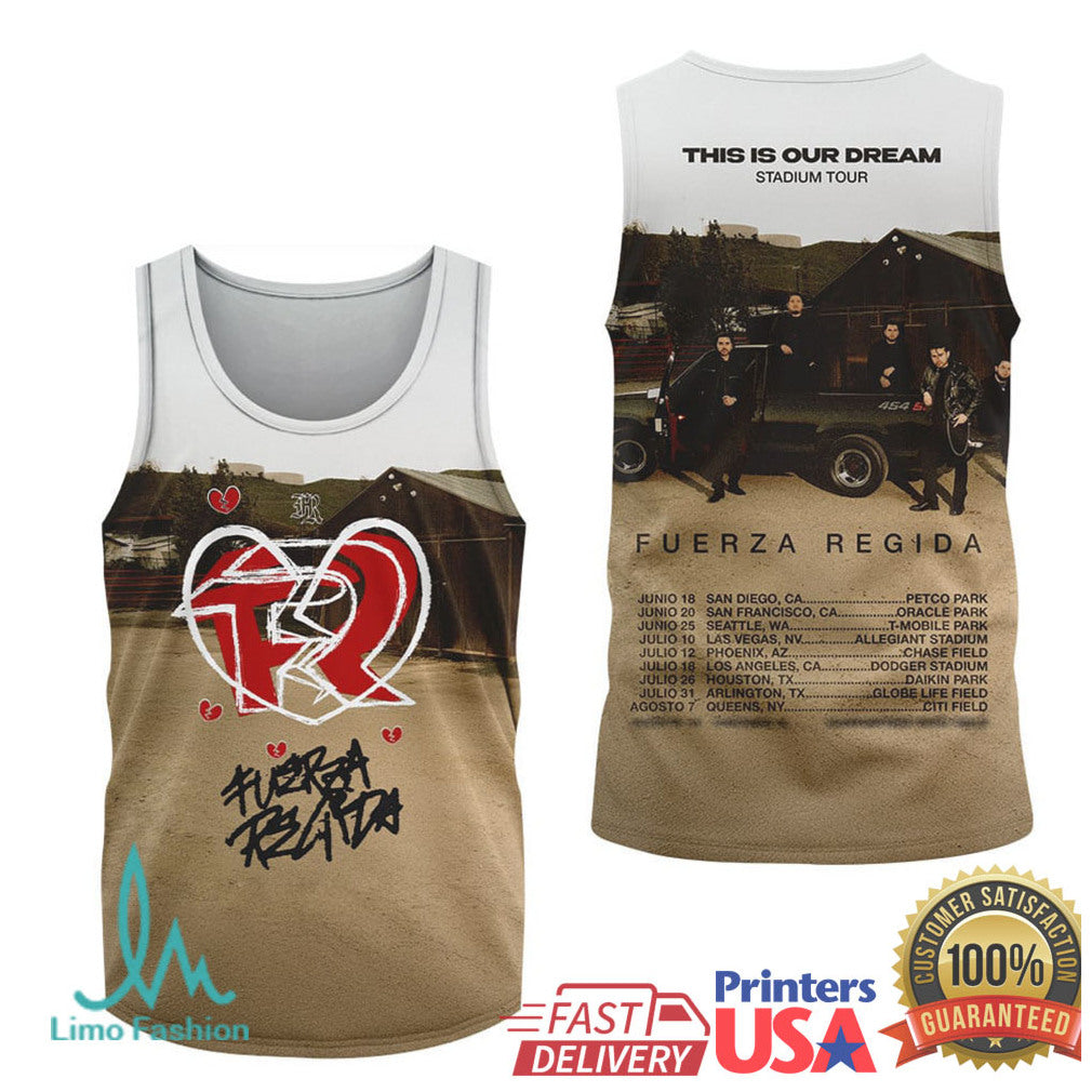 Fuerza Regida This Is Our Dream Stadium Tour 2025 All Over Print Shirt - Limotees LLC