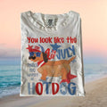 Funny Dachshund 4th of July Hotdog Independence Day Patriotic T Shirt