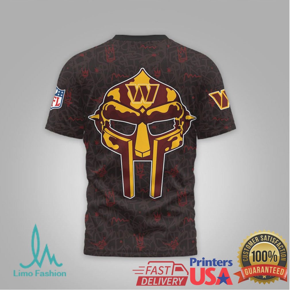 Washington Commanders Official NFL x MF DOOM 3D Shirt - Limotees LLC