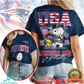 New England Patriots America 250 Snoopy Land Of The Free Shirt