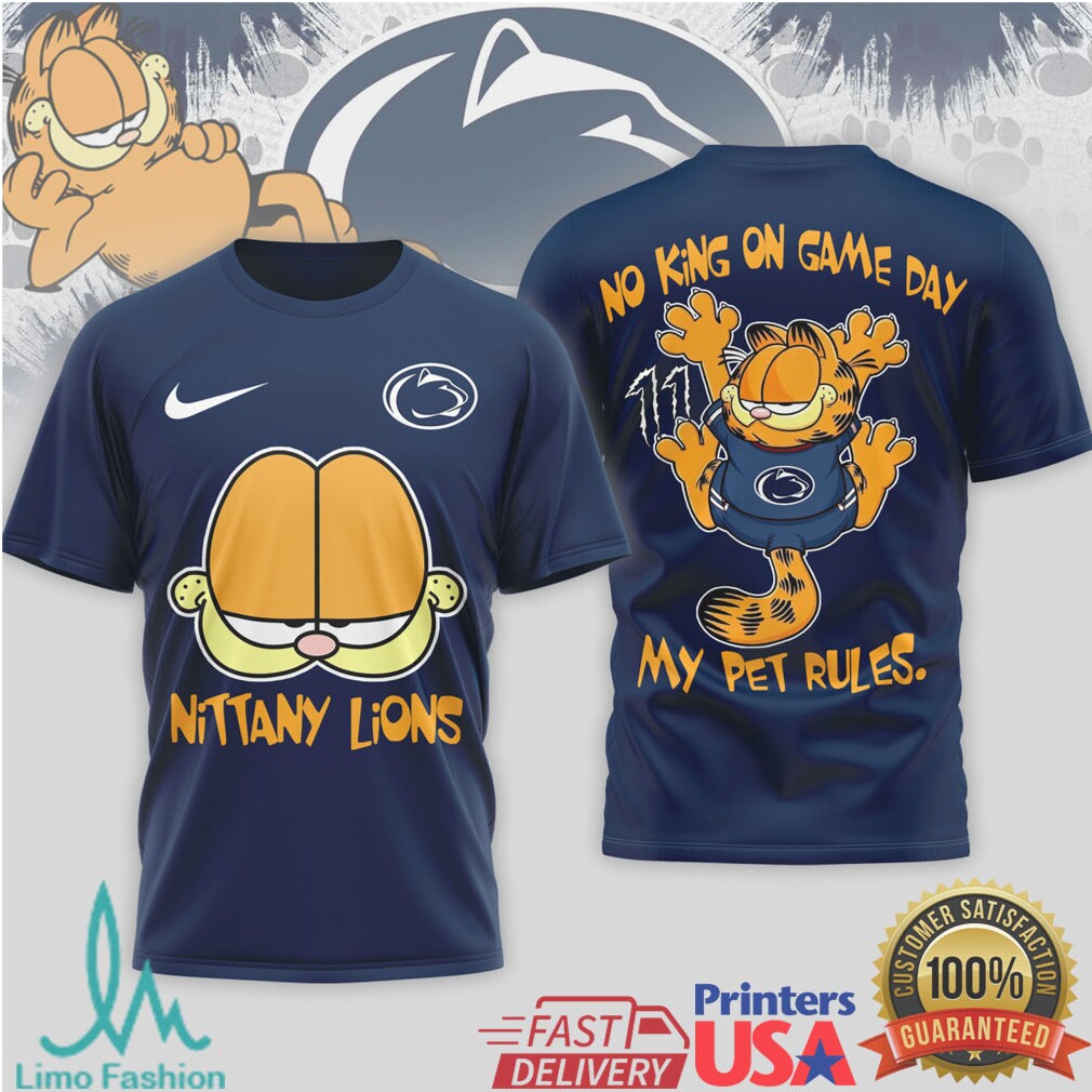 Garfield Penn State Nittany Lions “My Pet Rules” Game Day T Shirt - Limotees LLC
