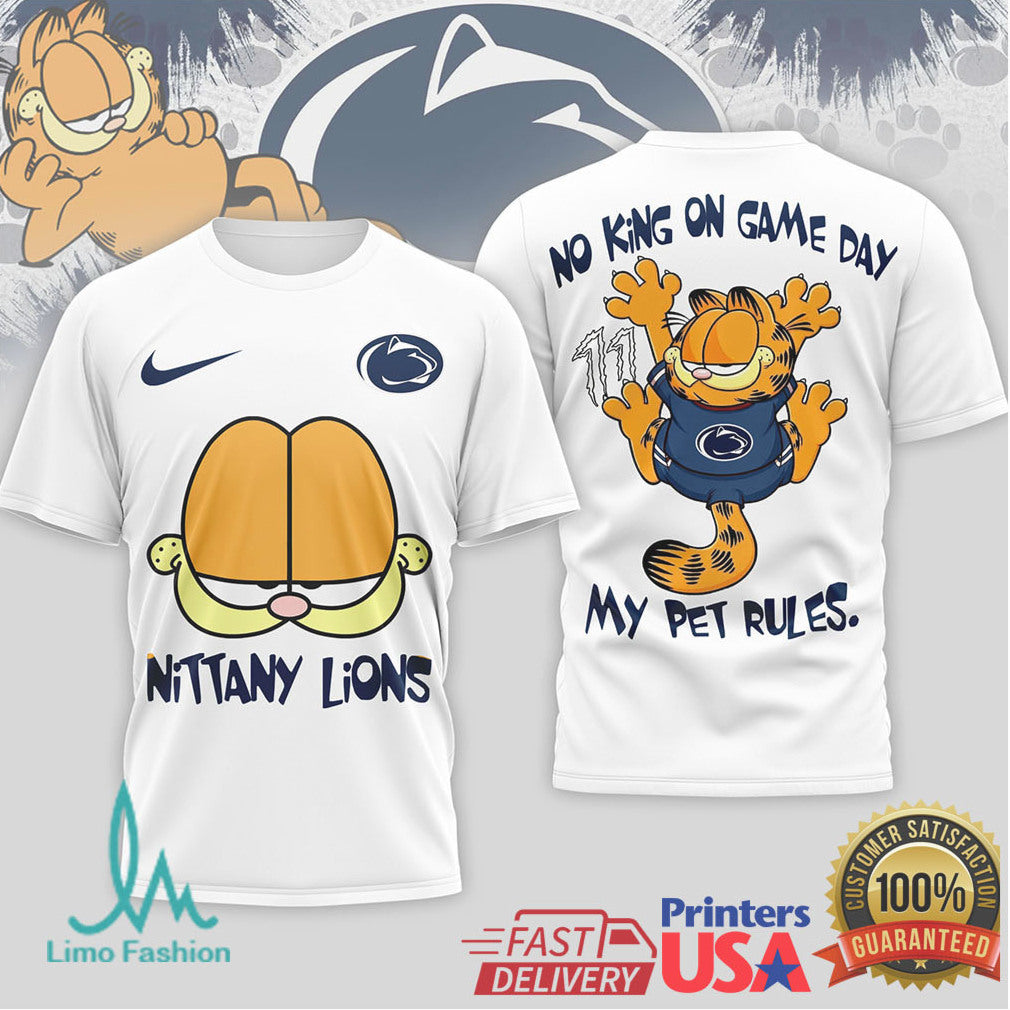 Garfield Penn State Nittany Lions “My Pet Rules” Game Day T Shirt - Limotees LLC