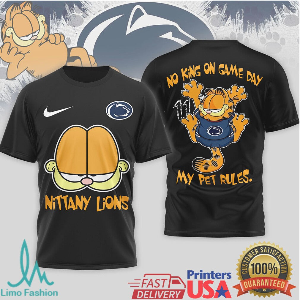 Garfield Penn State Nittany Lions “My Pet Rules” Game Day T Shirt - Limotees LLC