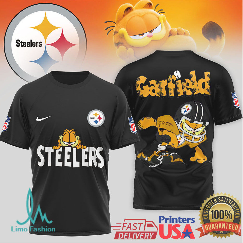 Garfield Pittsburgh ST shirtlers NFL Graphic Shirt Funny Cat Football Fan Gift - Limotees LLC