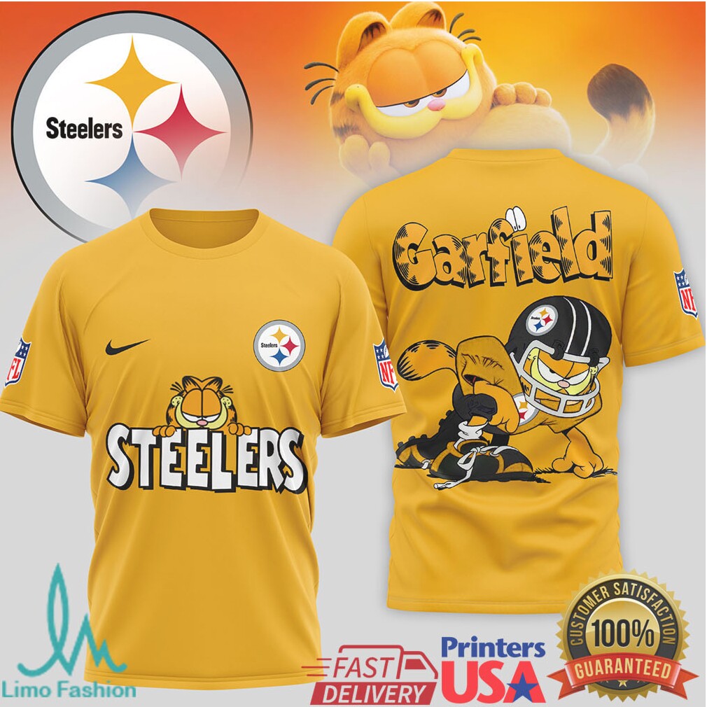 Garfield Pittsburgh ST shirtlers NFL Graphic Shirt Funny Cat Football Fan Gift - Limotees LLC