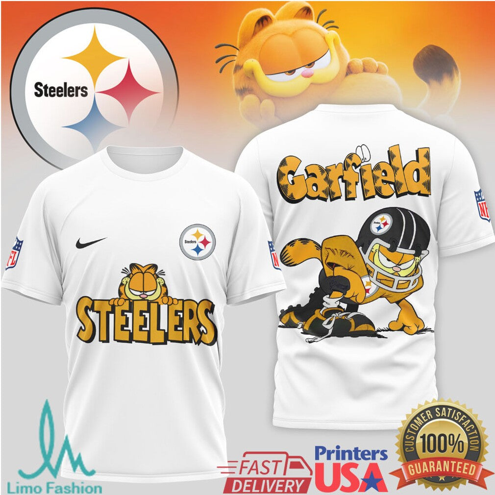 Garfield Pittsburgh ST shirtlers NFL Graphic Shirt Funny Cat Football Fan Gift - Limotees LLC