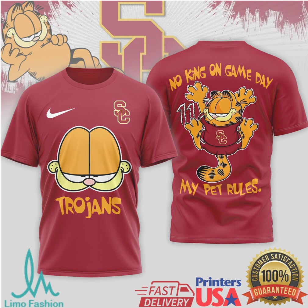 Garfield USC Trojans Game Day Humor Graphic T Shirt - Limotees LLC