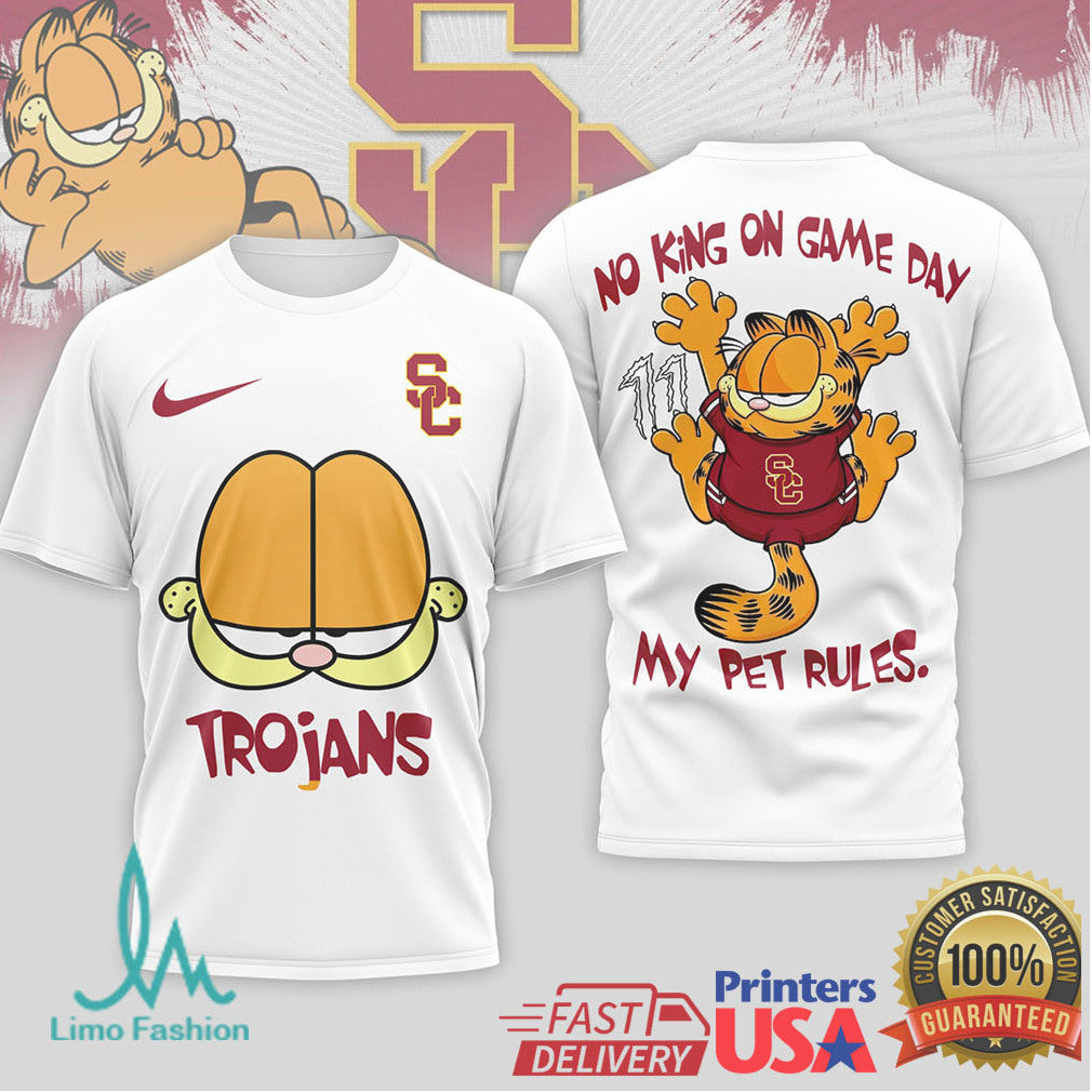 Garfield USC Trojans Game Day Humor Graphic T Shirt - Limotees LLC