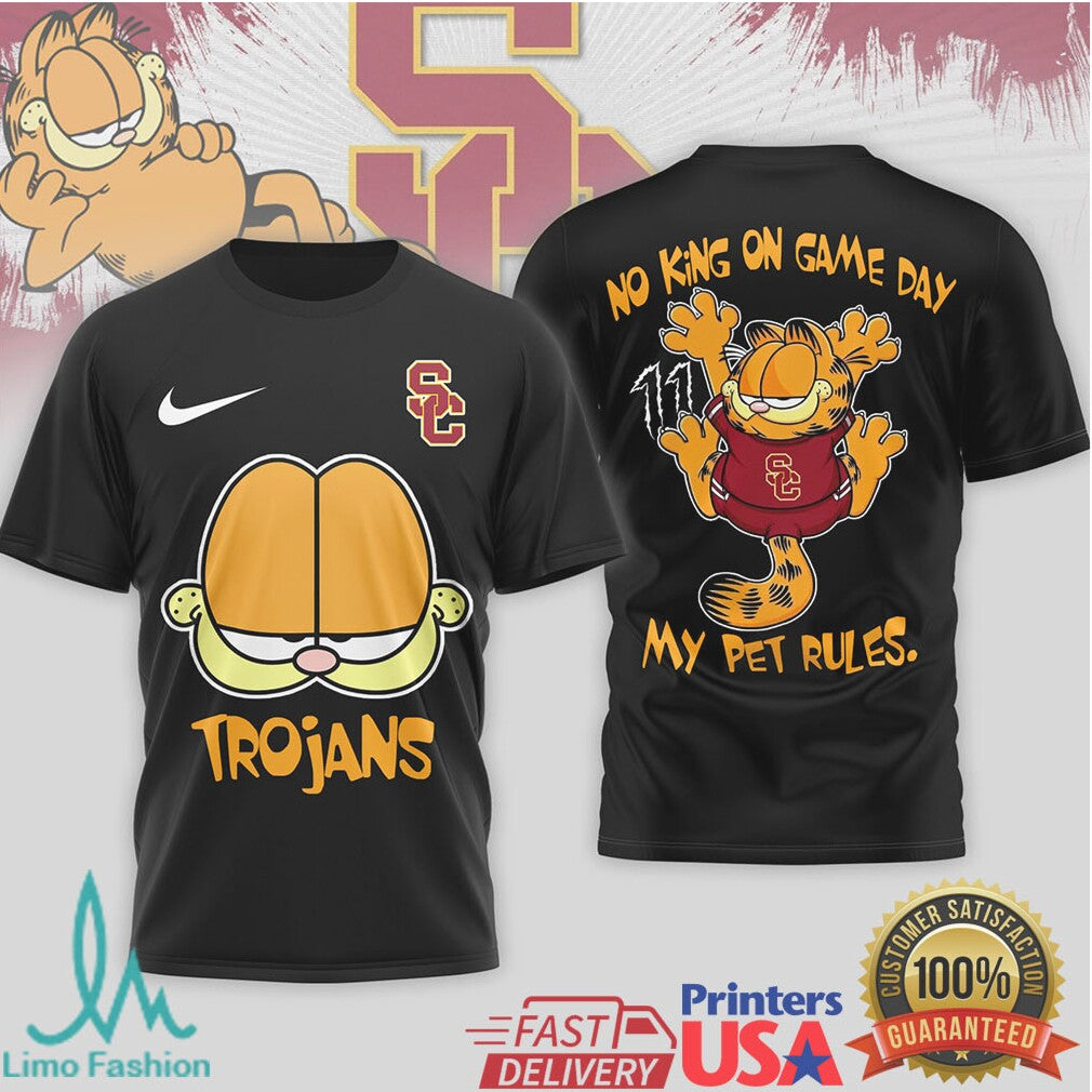 Garfield USC Trojans Game Day Humor Graphic T Shirt - Limotees LLC