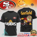 Garfield x San Francisco 49ers NFL Retro Football Graphic T shirt