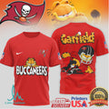 Garfield x Tampa Bay Buccaneers NFL Pirate Theme Graphic T shirt - Limotees LLC