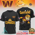 Garfield x Washington Commanders NFL Character Mashup T Shirt - Limotees LLC