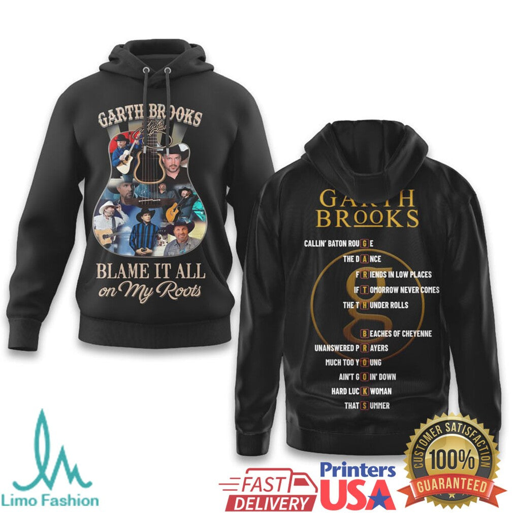 Garth Brooks Blame It All On My Roots Country Music t shirt & Tee - Limotees LLC