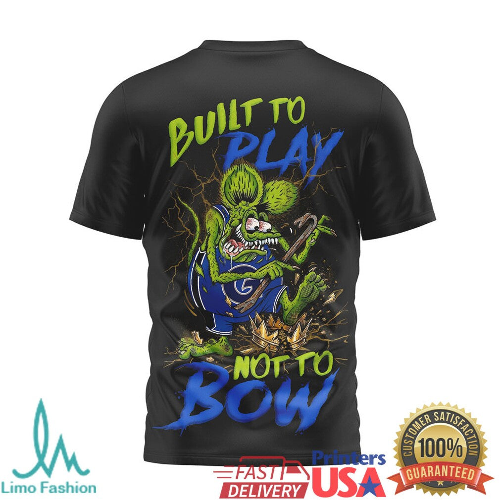 Georgetown Hoyas Built To Play Not To Bow Bulldog Graphic T Shirt - Limotees LLC