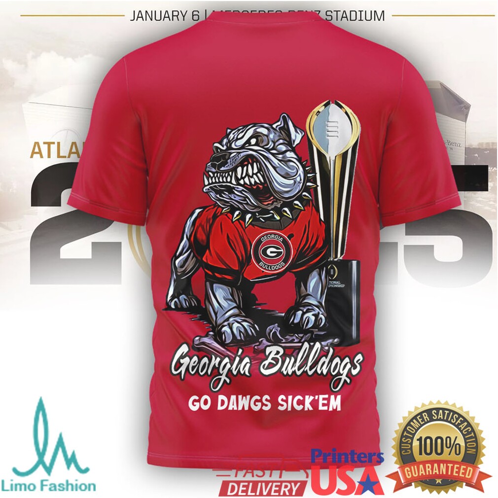 Georgia Bulldogs 2025 2026 College Football Playoff “Go Dawgs” Trophy Shirt