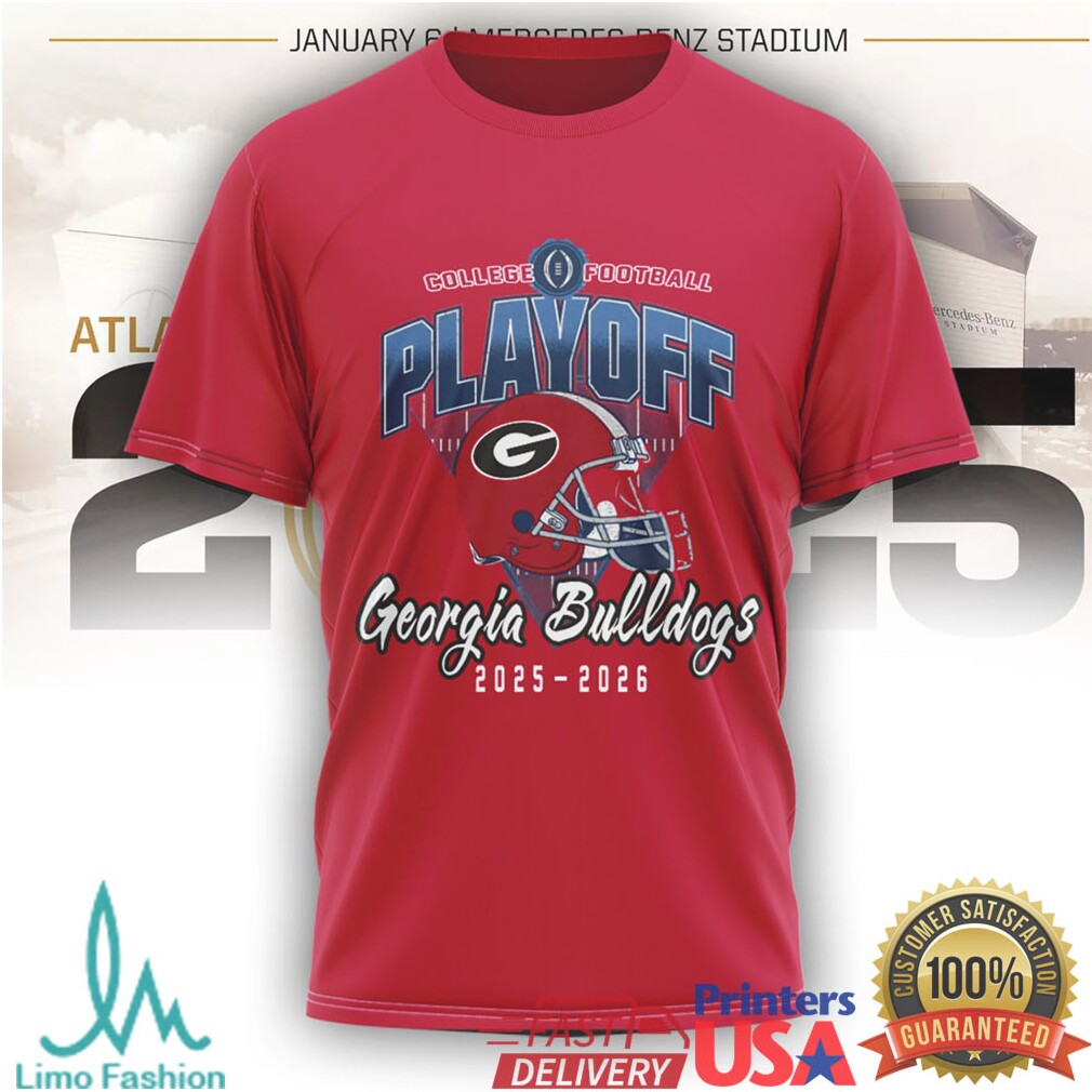 Georgia Bulldogs 2025 2026 College Football Playoff “Go Dawgs” Trophy Shirt