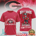 Georgia Bulldogs '25 '26 College Football Playoff Beat Rebels T Shirt - Limotees LLC