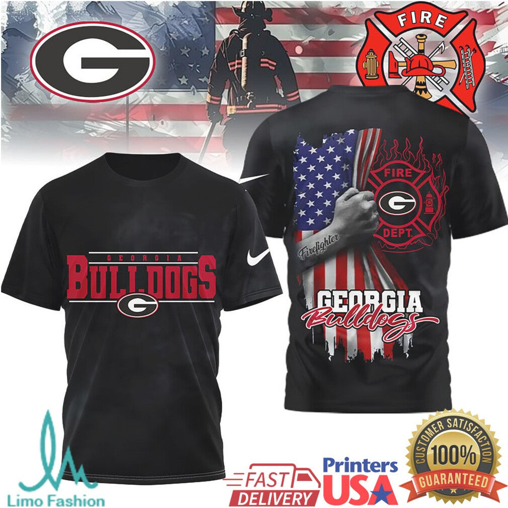 Georgia Bulldogs Firefighter Edition T Shirt - Limotees LLC