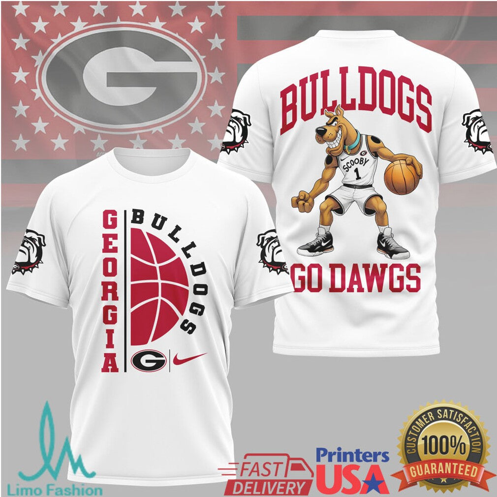 Georgia Bulldogs Go Dawgs Scooby Doo Basketball Fan Shirt - Limotees LLC