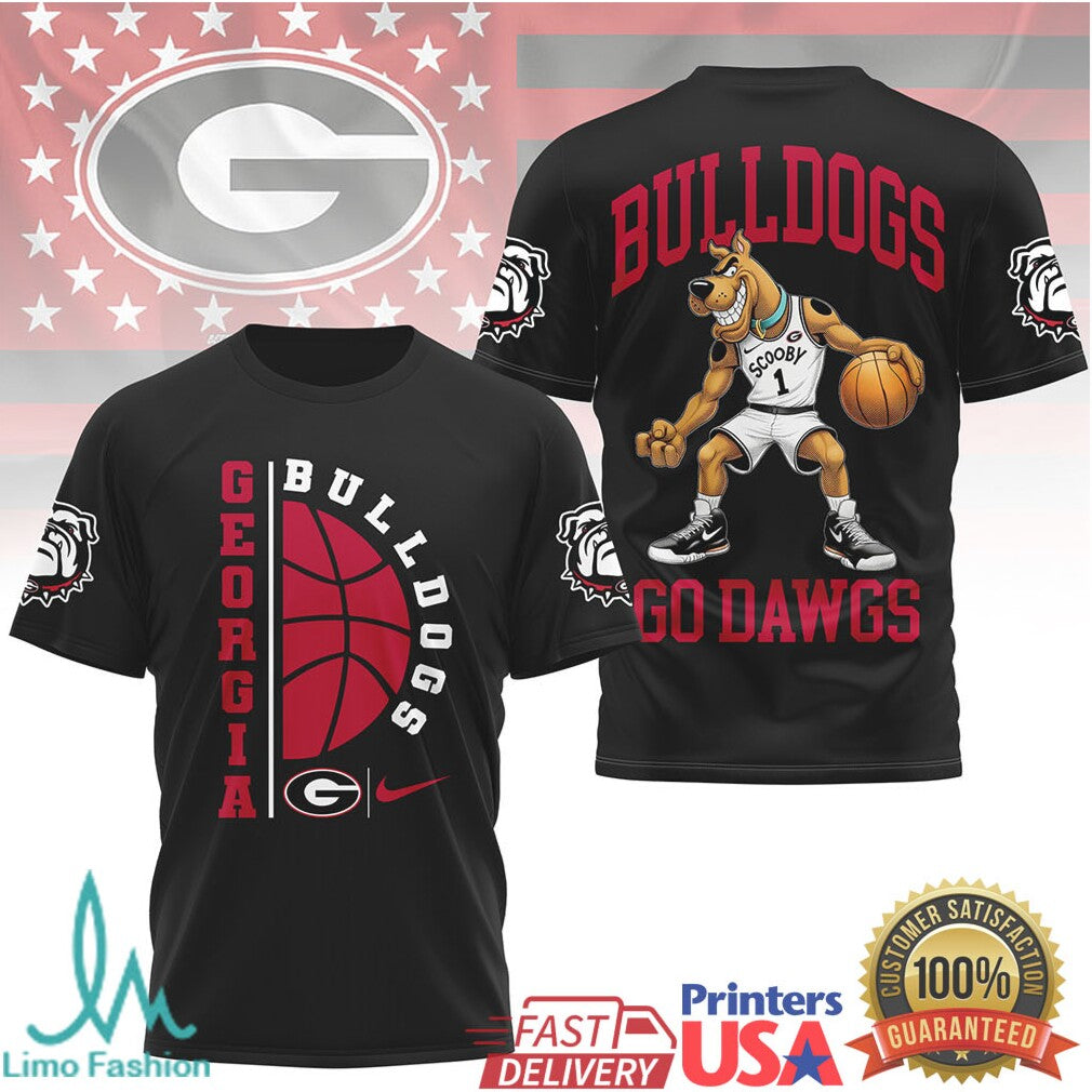 Georgia Bulldogs Go Dawgs Scooby Doo Basketball Fan Shirt - Limotees LLC