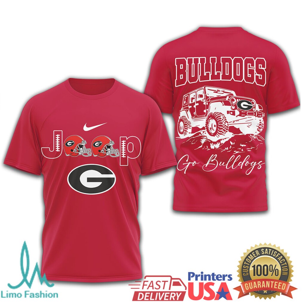 Georgia Bulldogs Jeep Life Offroad 4X4 Fan Tshirt - Limotees LLC