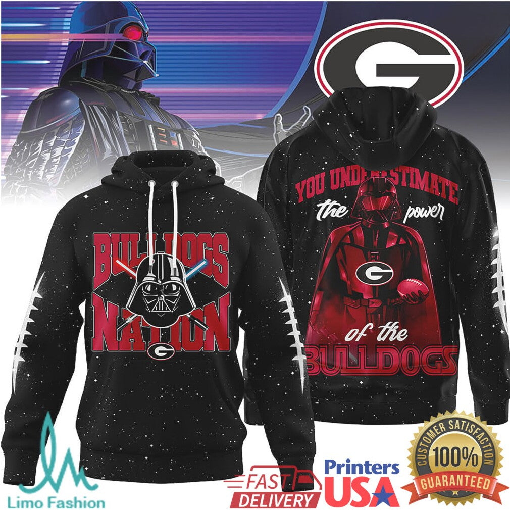 Georgia Bulldogs Vader Nation “You Underestimate the Power” 3D T Shirt