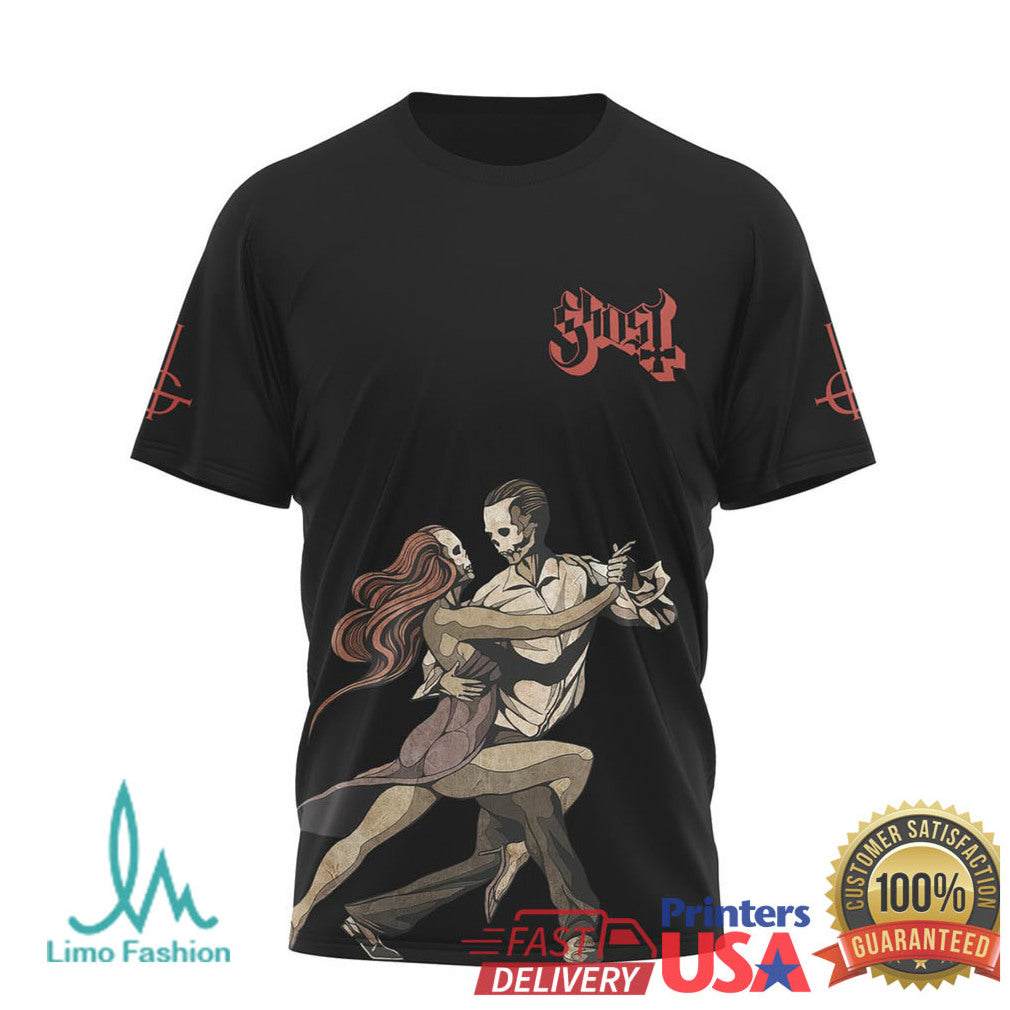 Ghost Band Dance Macabre T Shirt Skeleton Ballroom Graphic T Shirt - Limotees LLC