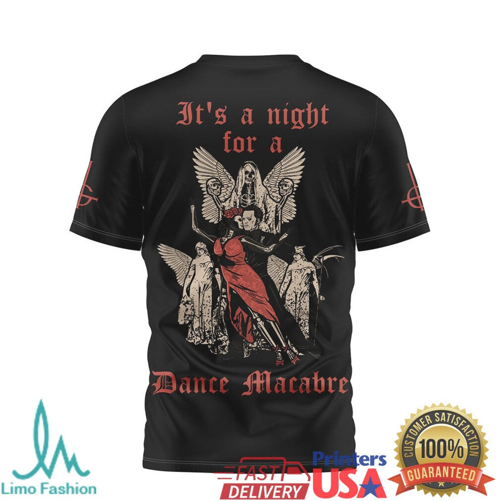 Ghost Band Dance Macabre T Shirt Skeleton Ballroom Graphic T Shirt - Limotees LLC