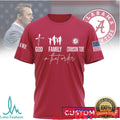 God Family Alabama Crimson Tide Custom Name University T Shirt - Limotees LLC