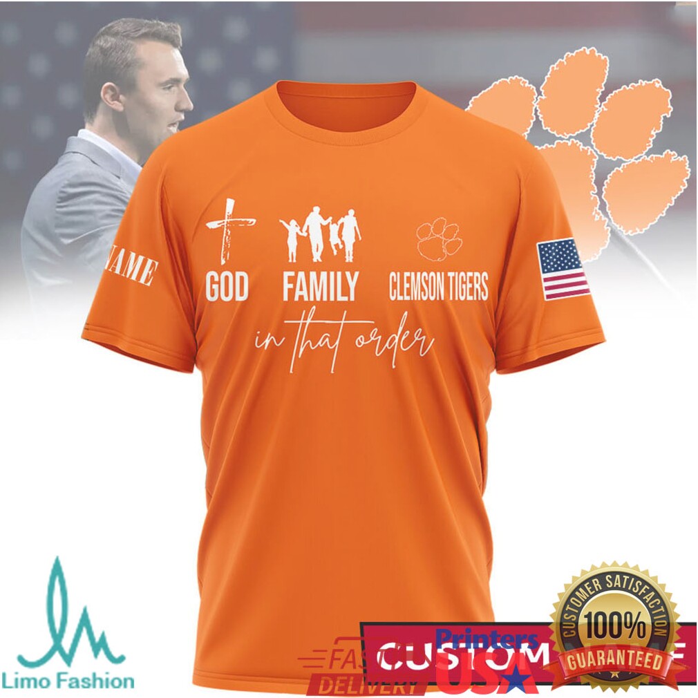 God Family Clemson Tigers Custom Name Orange Clemson University Tee - Limotees LLC