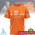 God Family Clemson Tigers Custom Name Orange Clemson University Tee - Limotees LLC