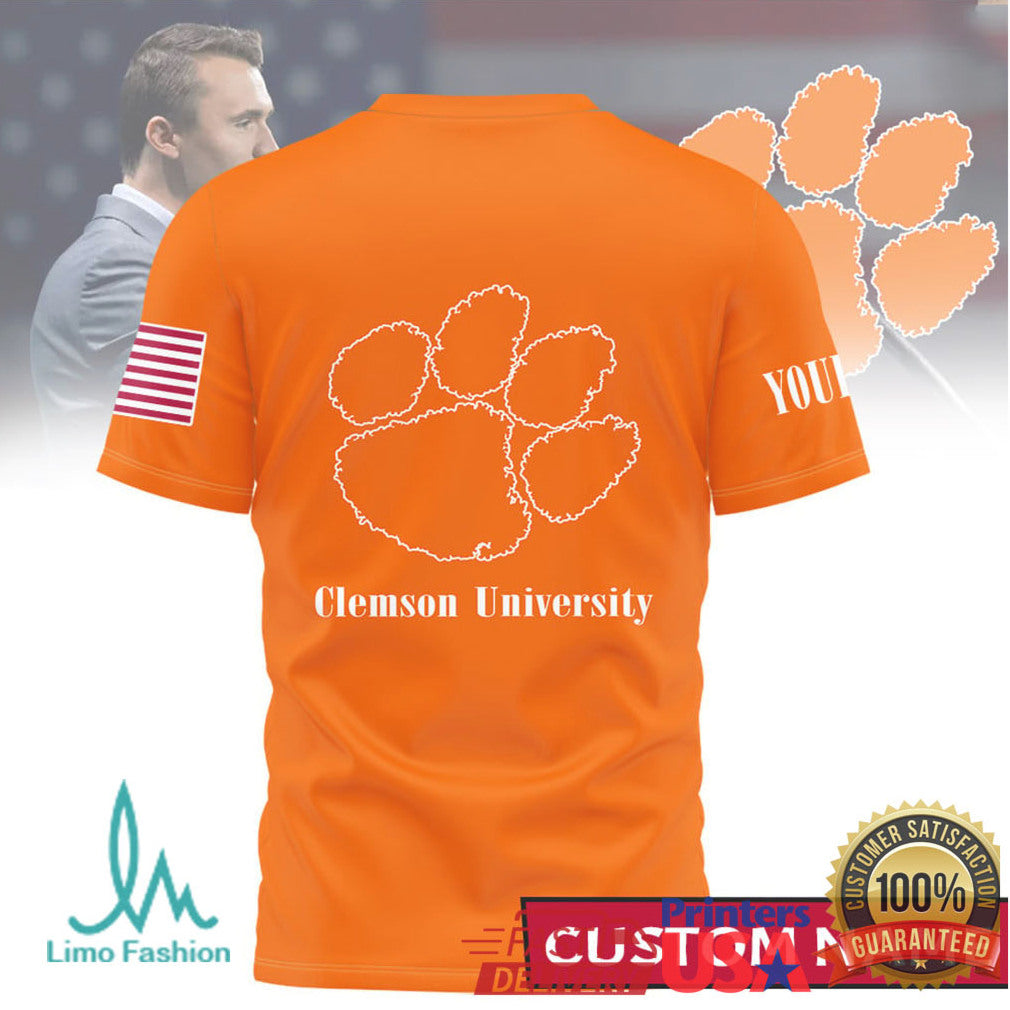 God Family Clemson Tigers Custom Name Orange Clemson University Tee - Limotees LLC