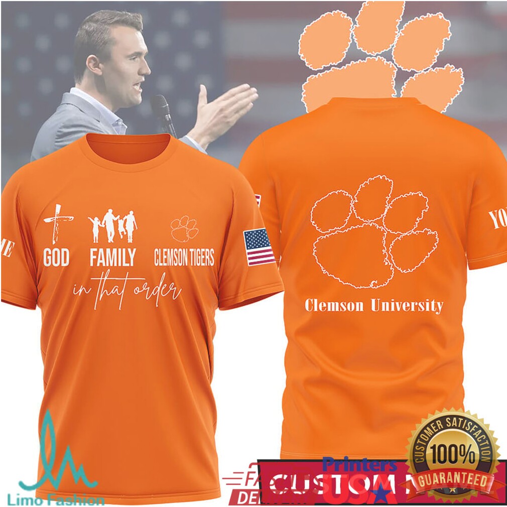 God Family Clemson Tigers Custom Name Orange Clemson University Tee - Limotees LLC