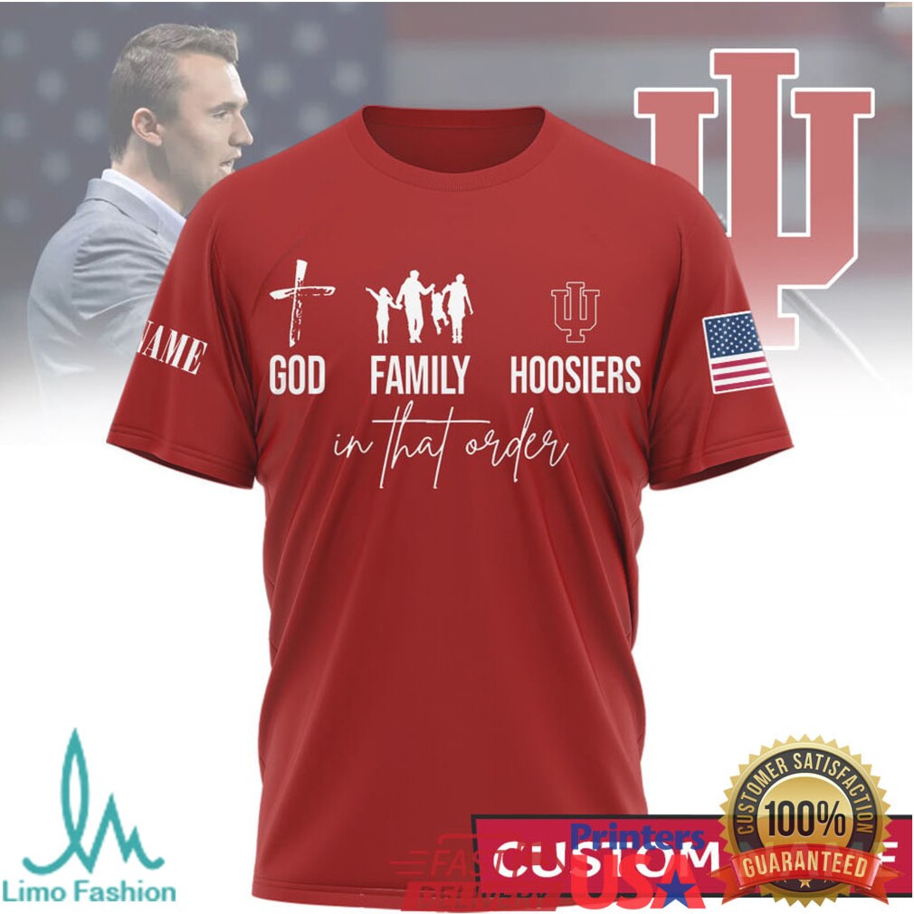 God Family Indiana Hoosiers Custom Name Bloomington Fan T Shirt - Limotees LLC